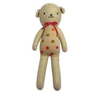 Cuddle Kind Lucy the Lamb 19" Hand Knit Peru Stuffed Animal